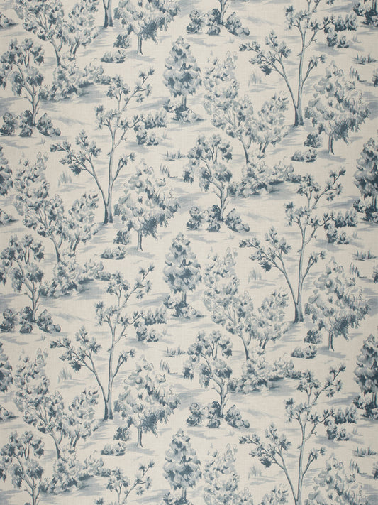 Home Decorative Fabric - Arbe Toile Bleu