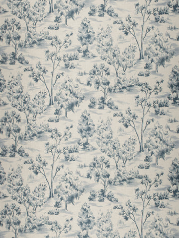 Home Decorative Fabric - Arbe Toile Bleu