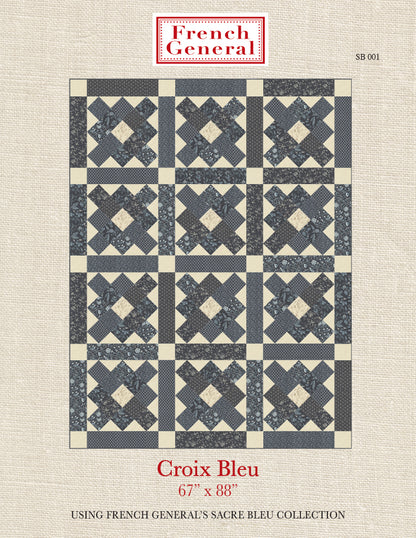 Sacre Bleu - Croix Bleu Quilt Pattern Instructions