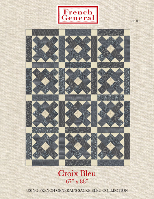Sacre Bleu - Croix Bleu Quilt Pattern Instructions
