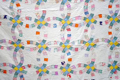 Antique Double Wedding Ring Quilt