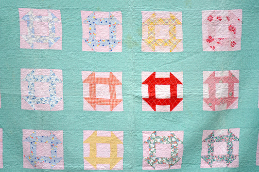 Antique Churn Dash Quilt