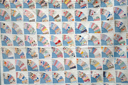 Antique Grandmother's Fan Quilt