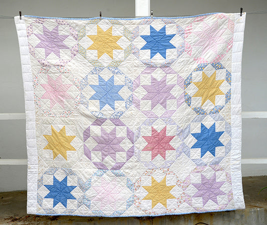 Antique Eight Pointed Star Quilt - Cutter?