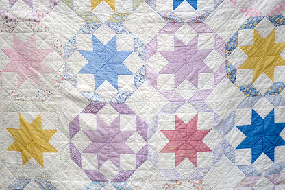 Antique Eight Pointed Star Quilt - Cutter?