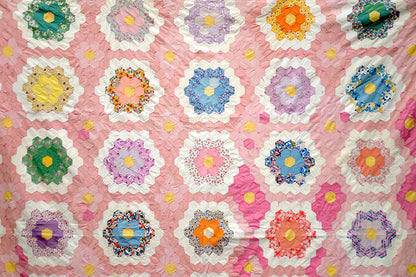 Antique Grandmother's Garden Quilt