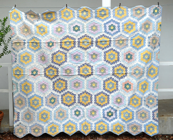 Antique Grandmother's Garden Quilt