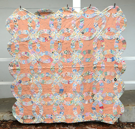 Antique Double Wedding Ring Quilt