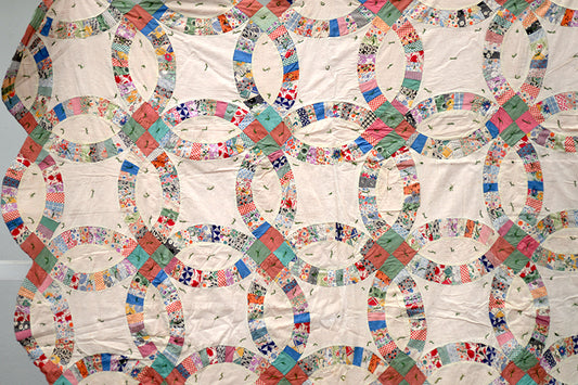 Antique Double Wedding Ring Quilt