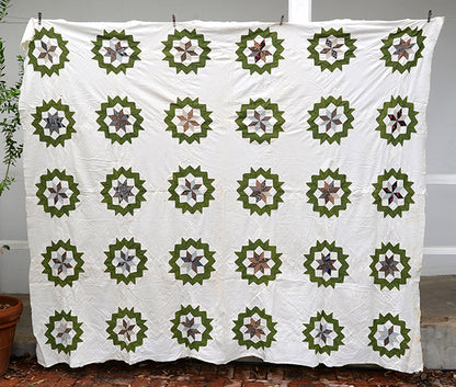 Antique Carpenter's Wheel Quilt Top