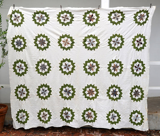 Antique Carpenter's Wheel Quilt Top