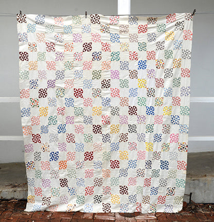 Vintage Blossom Chain Quilt Top