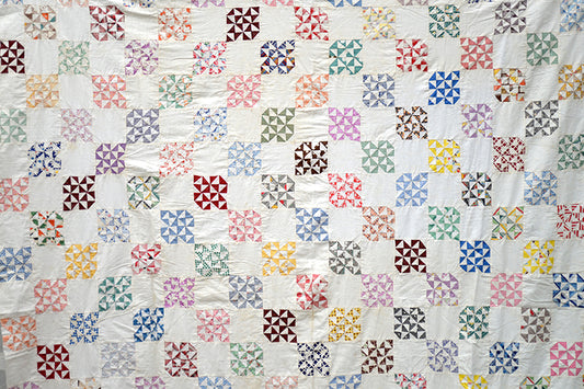 Vintage Blossom Chain Quilt Top