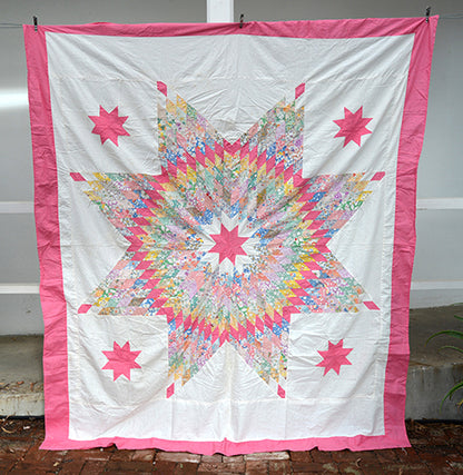 Antique Texas Star Quilt Top