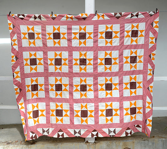 Antique Variable Stars Quilt Top