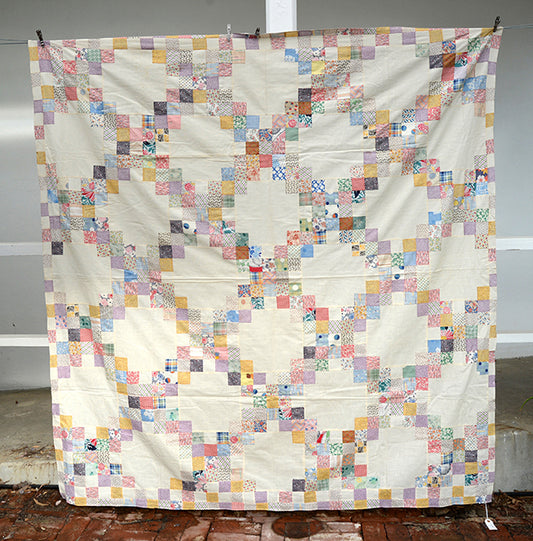 Vintage Irish Chain Quilt Top