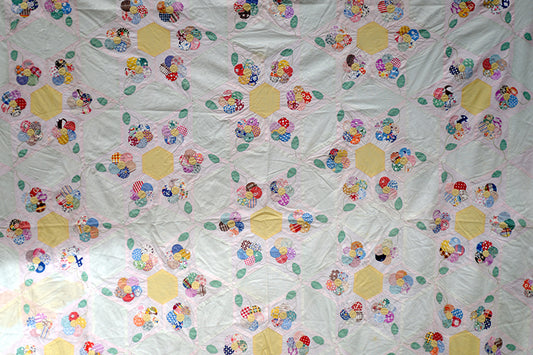 Antique Six-Pointed Star Quilt Top