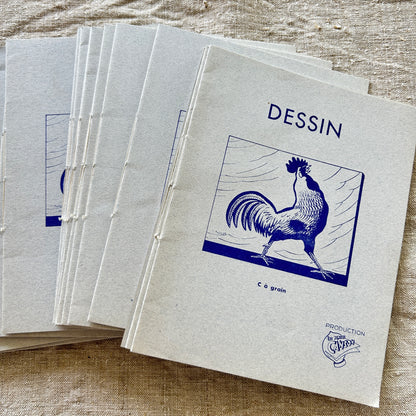 Vintage Dessin Cahier / Notebook - Set of Two