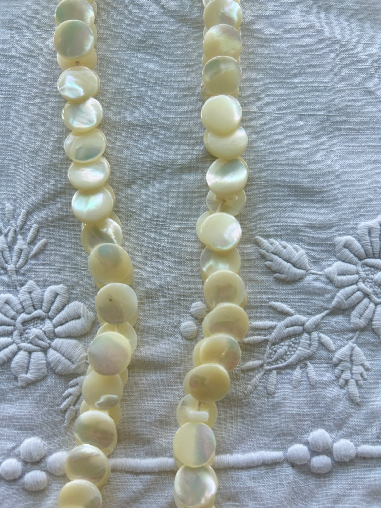 Vintage Strand of Mother of Pearl Buttons - 12mm