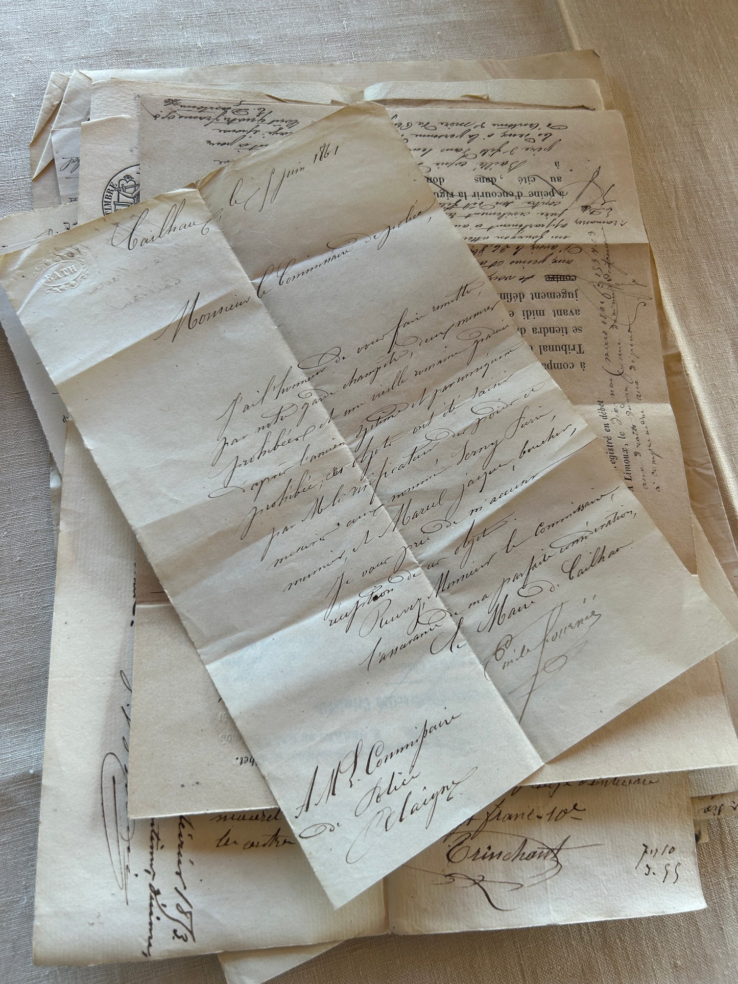 19th C. French Paper