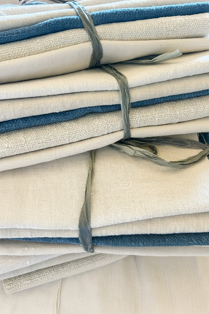 Antique Linen/Hemp Panels for Stitching / Pre-Order Ships July 2026