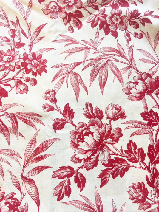 Antique French Floral Scrap