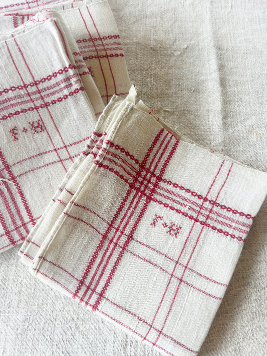 Vintage French Tea Towel