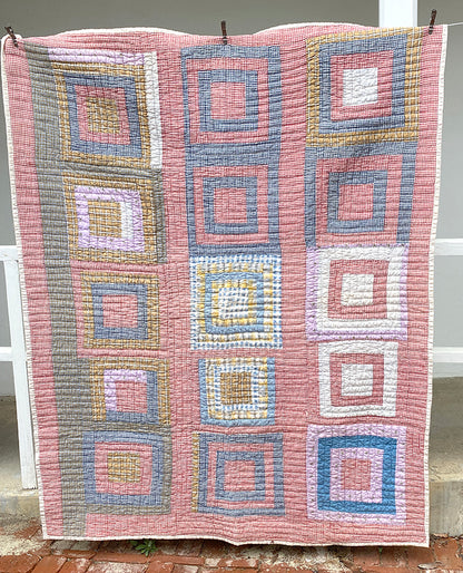 Vintage Log Cabin Quilt