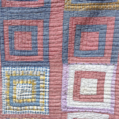 Vintage Log Cabin Quilt