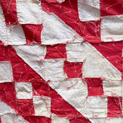 Antique Jacob's Ladder Quilt Top