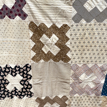 Antique Album Block Quilt Top