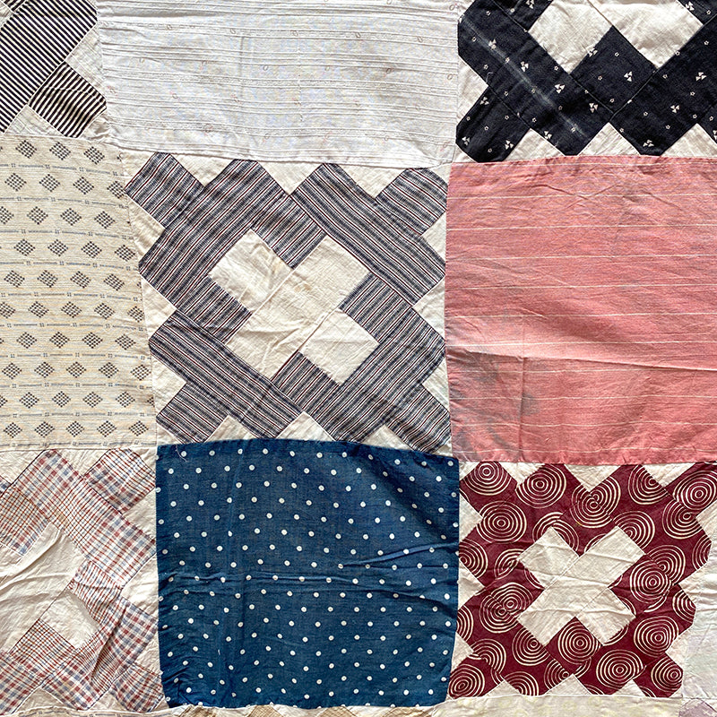 Antique Album Block Quilt Top