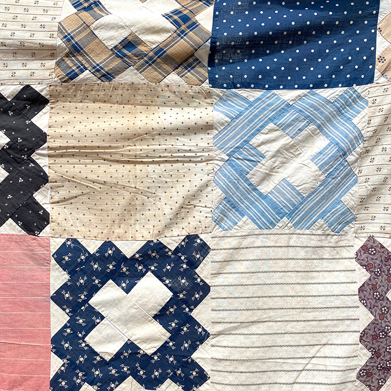 Antique Album Block Quilt Top