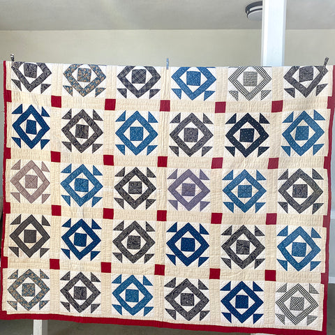 Antique Dancing Square Quilt