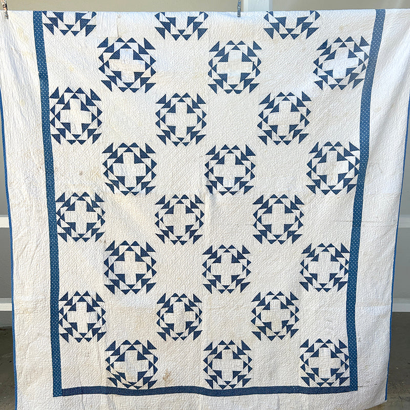 Antique Radiating Cross Quilt