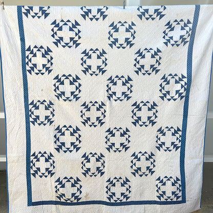 Antique Radiating Cross Quilt
