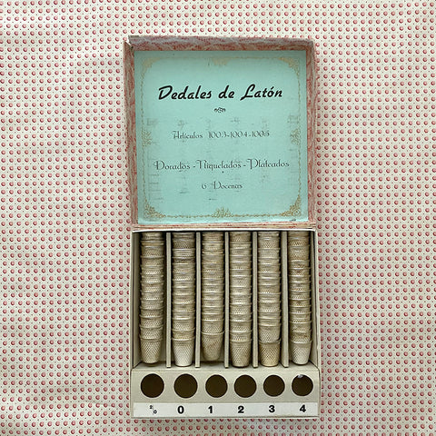 Vintage Box of Thimbles - 76 Thimbles!