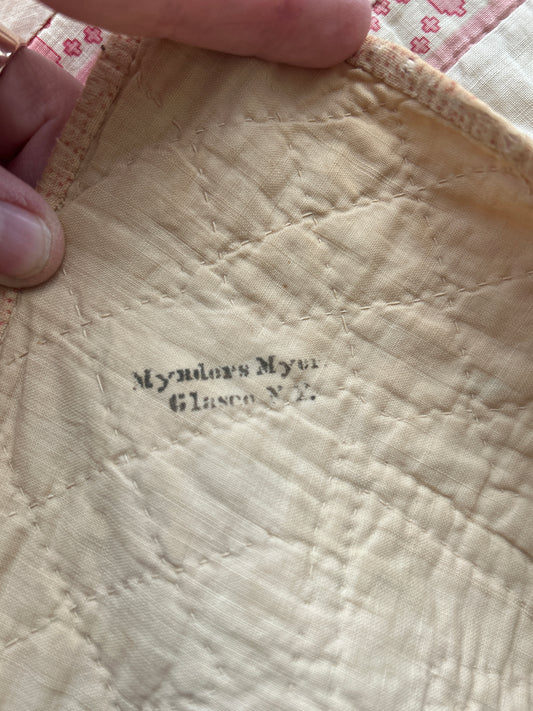Antique Basket Quilt - Signed