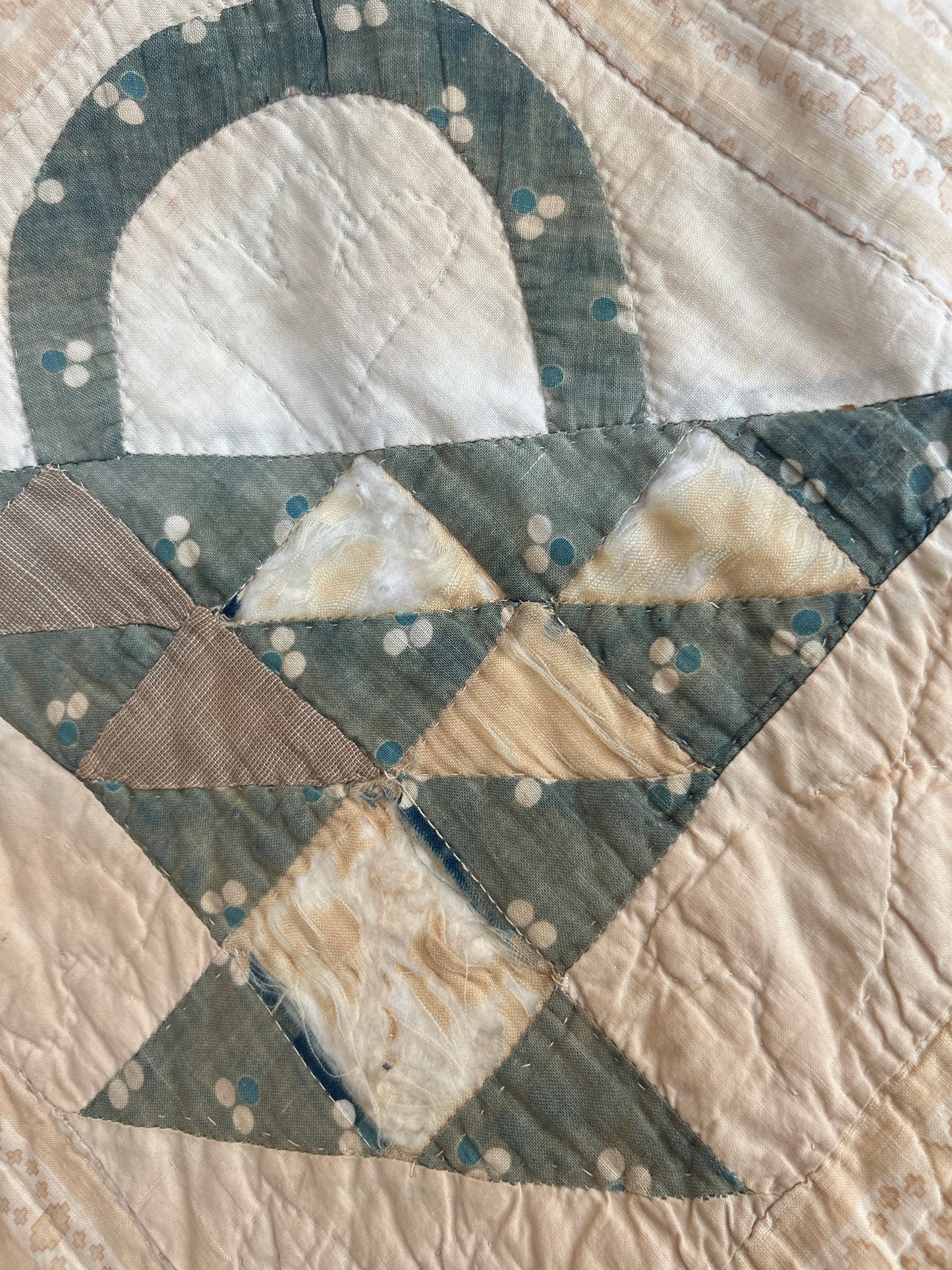 Antique Basket Quilt - Signed