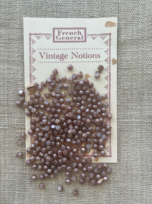 Vintage Nailhead Beads - Tawny