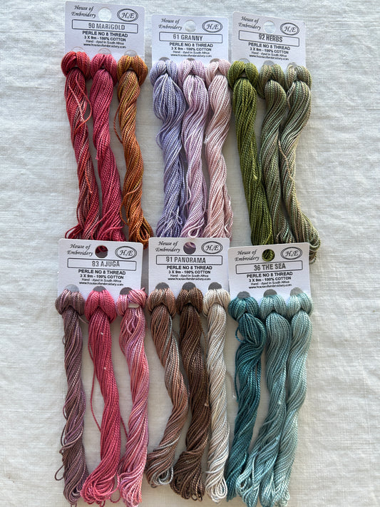 House of Embroidery Threads - Size 8