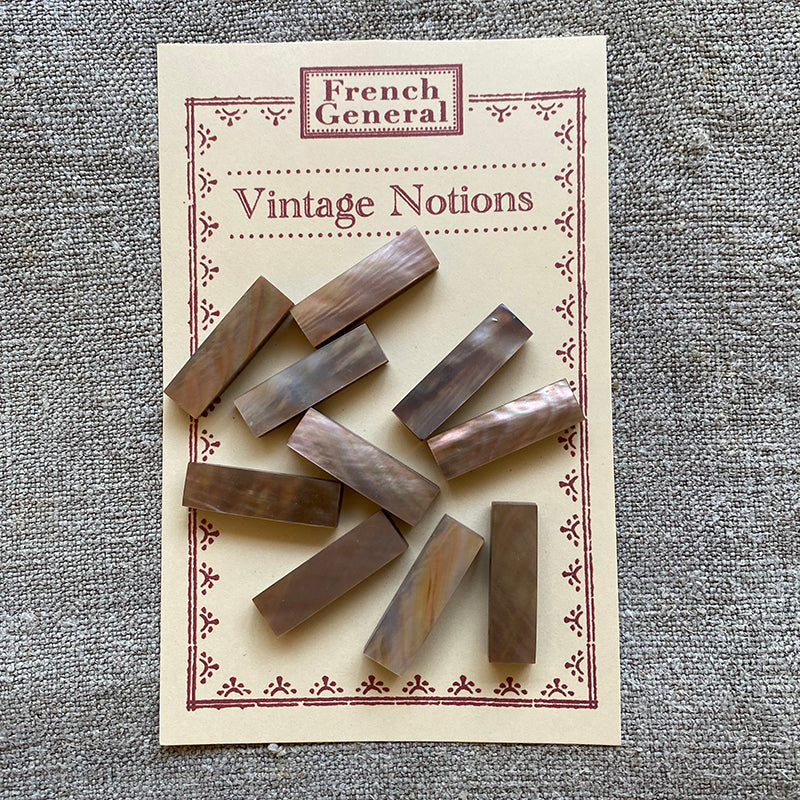 Vintage Mother of Pearl Bar Beads