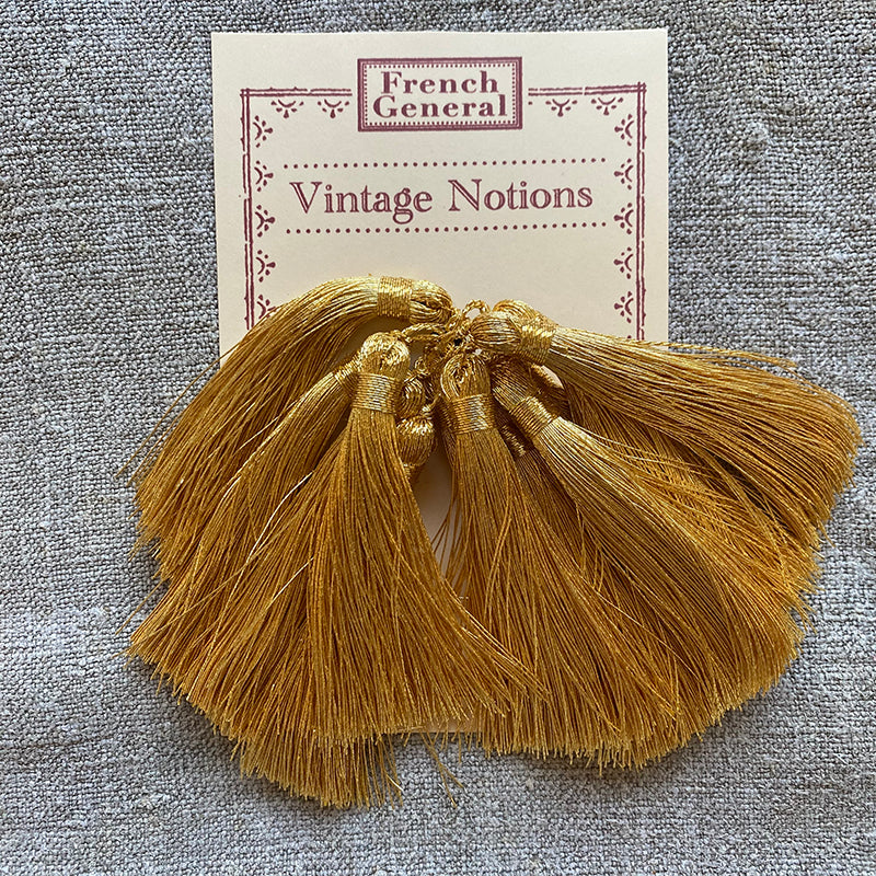 Vintage Gold Tassels - Set of 12