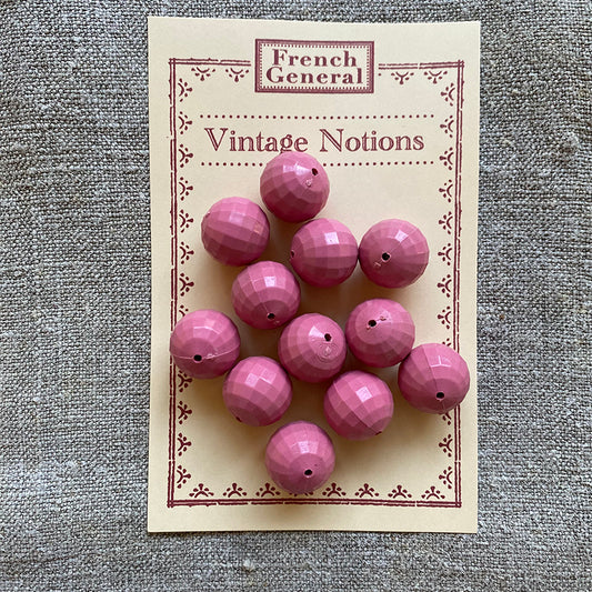 Vintage Pink Plastica Beads