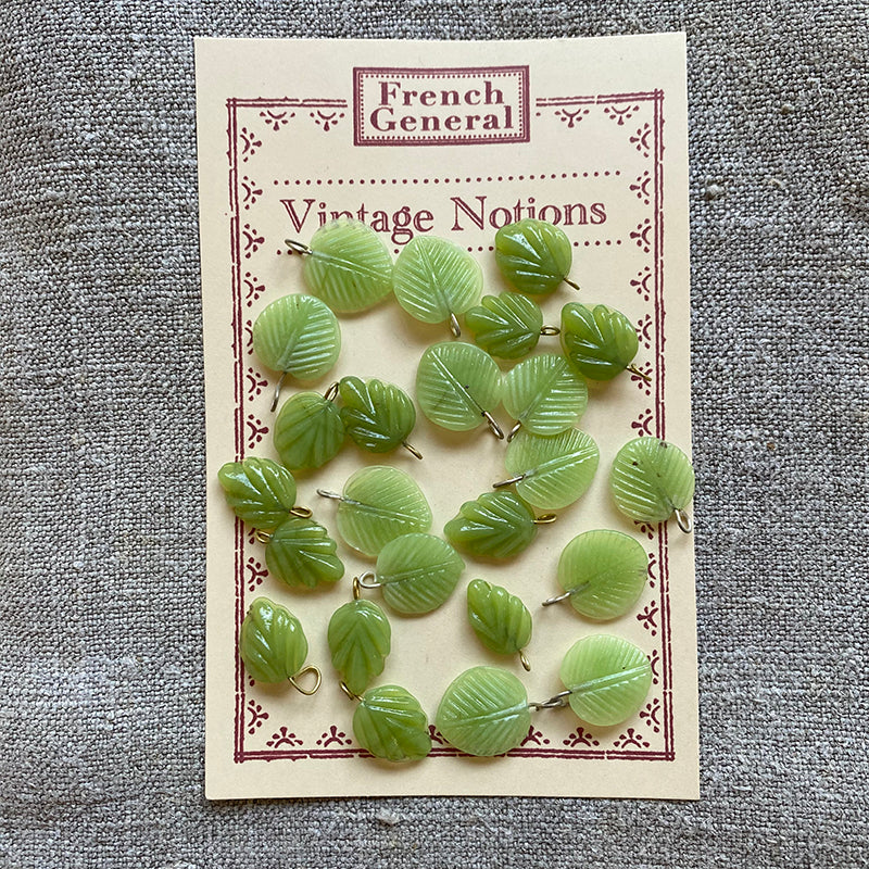 Vintage Glass Leaves