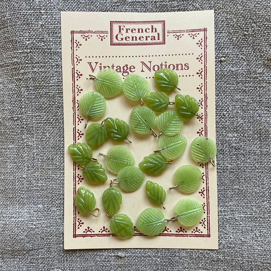 Vintage Glass Leaves