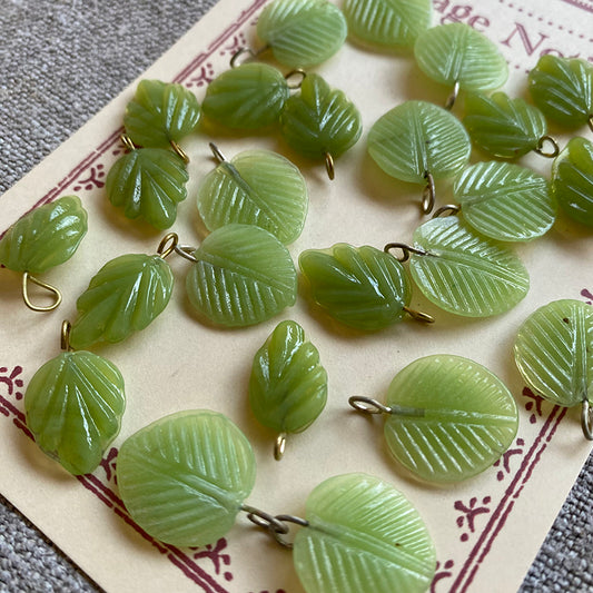 Vintage Glass Leaves