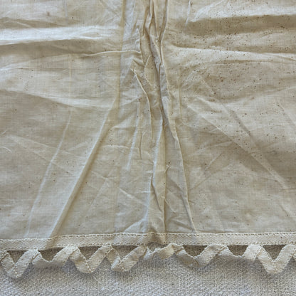 Antique French Tambour Lace Panels / Set of 8