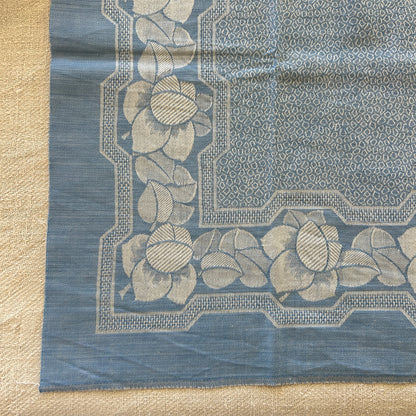 Blue Cotton Damask Napkins / Set of 11