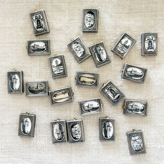 Vintage Medal Frame Charm from San Sebastian